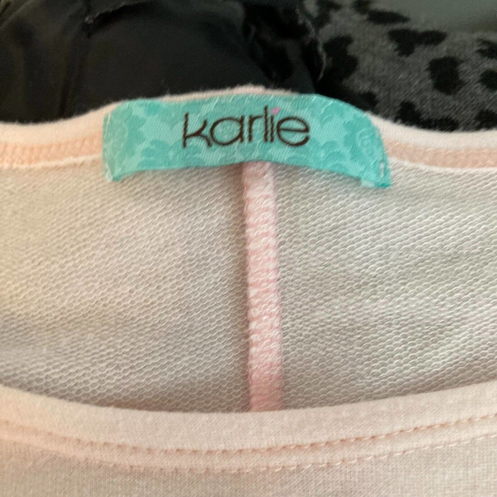 Karlie Shirt Womens S Blush Pink Cotton Lightweight Knit Dolman Pullover Top‎ - Picture 5 of 7